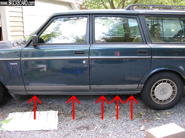 Volvo 200 -- 240 - Five door sill drains