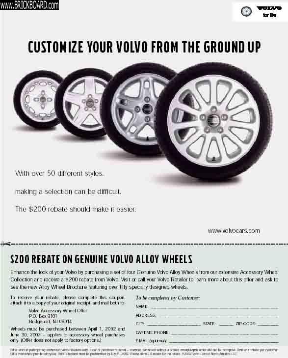 Volvo 850 -- Volvo Wheels Rebate
