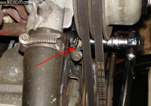 Volvo 200 -- Adjuster for accessory belts, 2nd of 2
