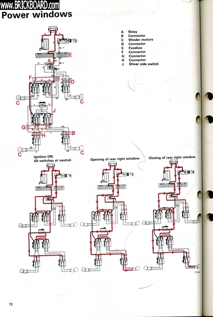 Volvo 200 -- 1987-1988 240 power windows wiring diagram