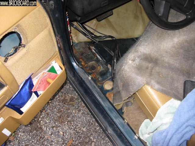 Volvo 200 -- 240 rusted floor 1