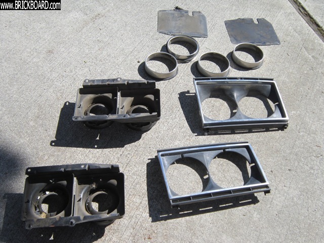 Volvo 200 -- Quad Round Headlight Project Parts