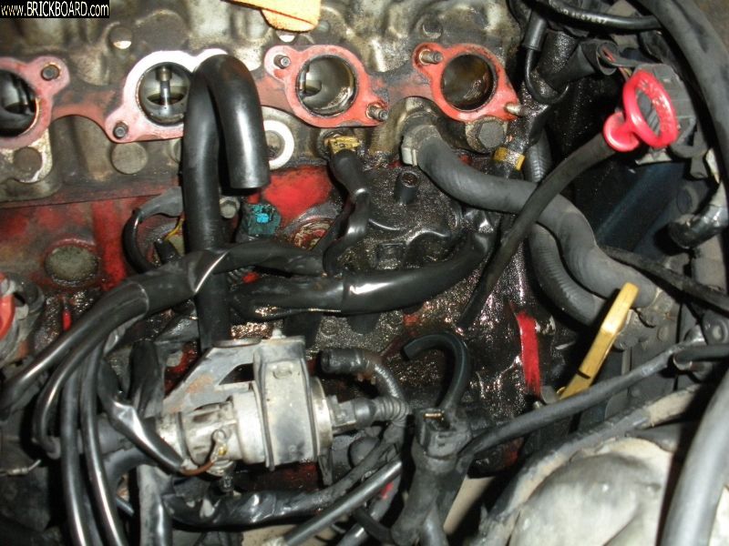 Volvo 200 -- 240 Intake removed breather box 