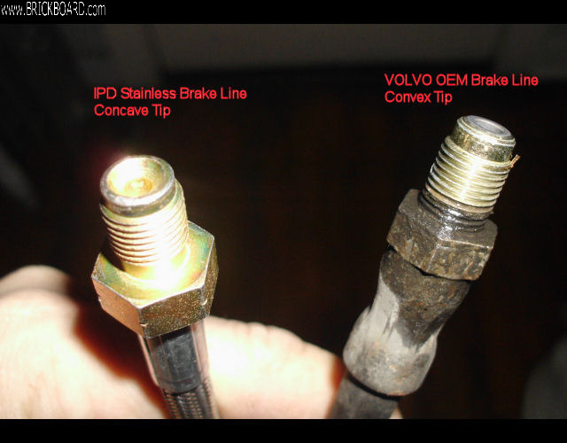 Volvo C70 -- IPD Stainless Steel Brakes Lines vs. OEM Rubber