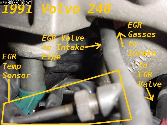 Volvo  -- 1991 Volvo 240 EGR: EGR Temperature Sensor