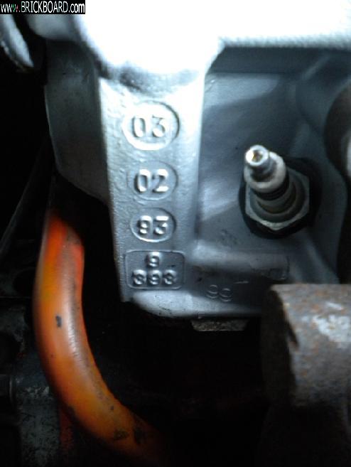Volvo 900 -- B230 head date code location