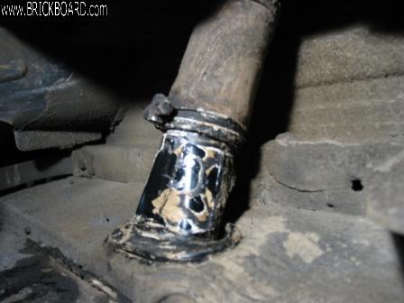 Volvo 120-130 -- Filler pipe connector for 220