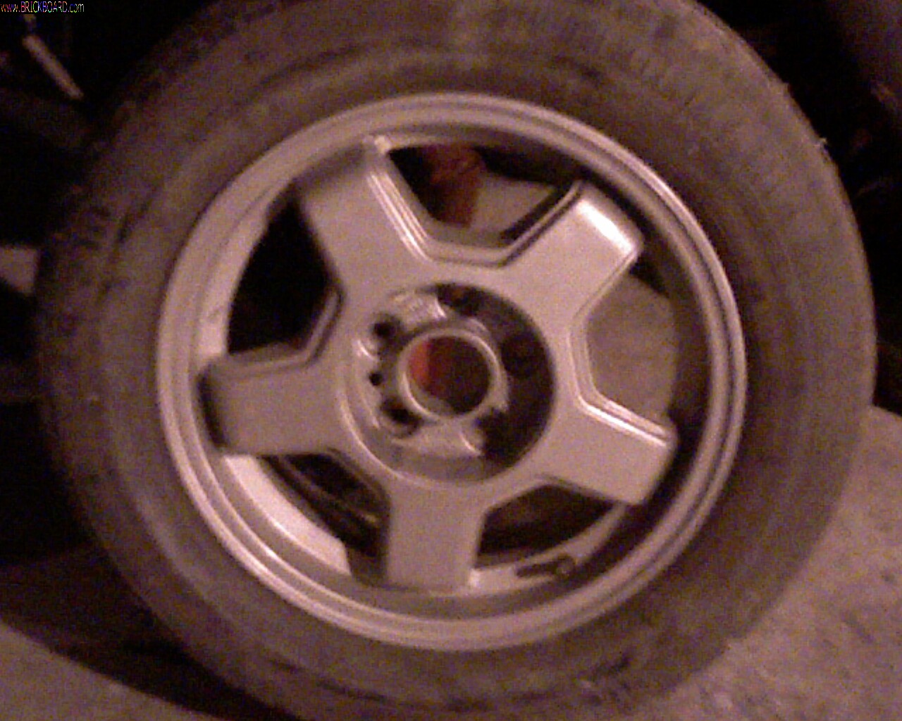 Volvo 700 -- The good old snow tires.