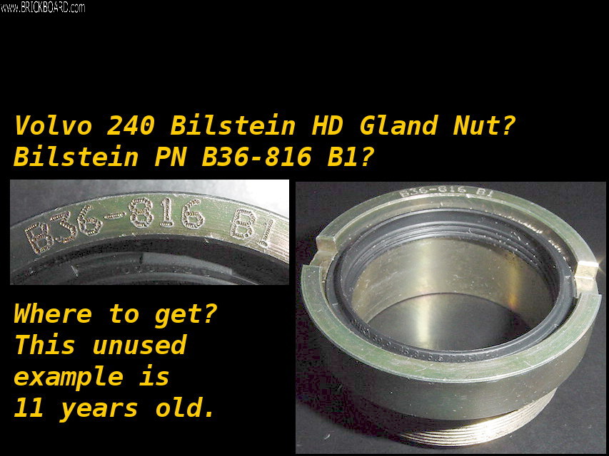 Volvo  -- Volvo 240 Bilstein HD Front Strut Gland Nut