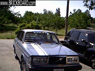 Volvo 200 -- lightning blue