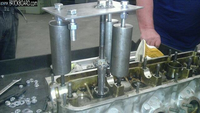 Volvo 200 -- valve spring compressor head attached 1980 242