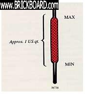 Volvo 700 -- Redblock dipstick marks (dip stick)