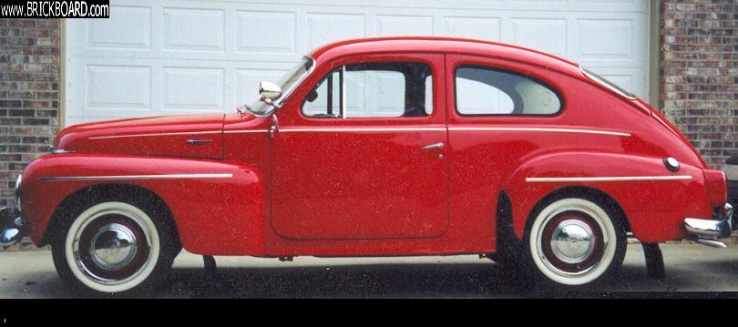 Volvo 444-544 -- My 1961 PV544 as purchased and the Chevy S10 2.5L engine.