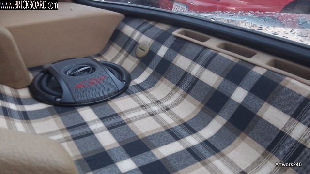Volvo 200 -- 93 240 rear deck for speaker