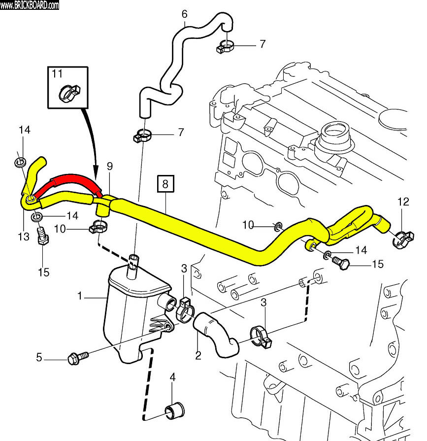 Volvo S80 -- PCV Hoses