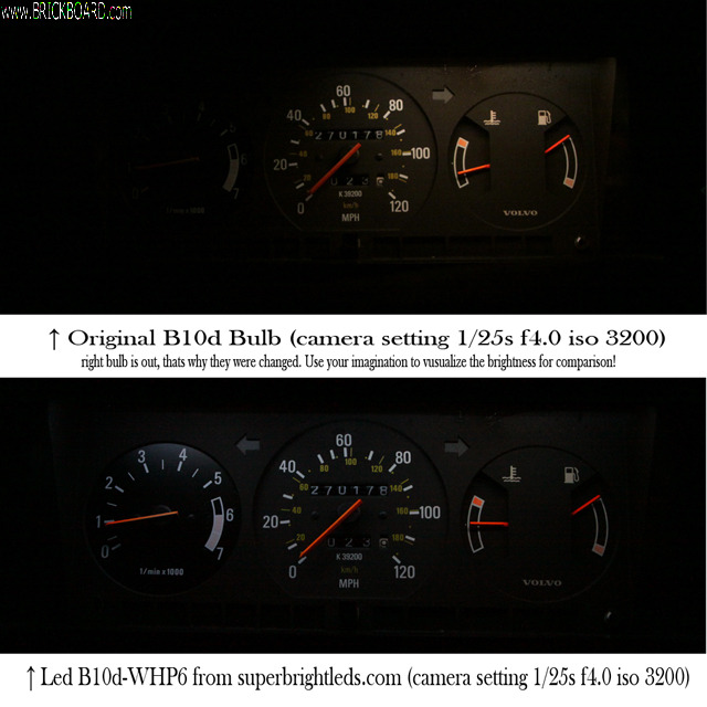 Volvo 200 -- 92 200 Instrument Cluster Light LED replacement