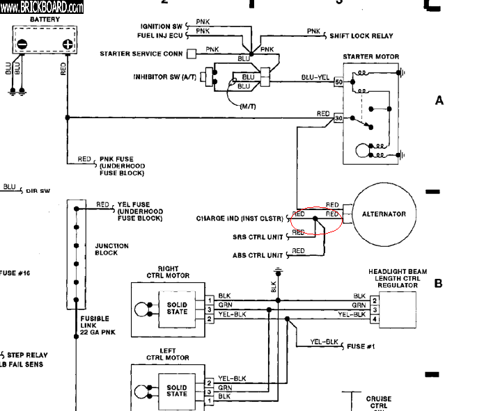 Volvo  -- 93 240 partial engine diagram