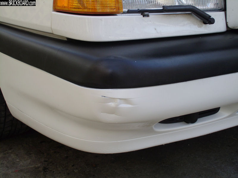 Volvo 850 -- 850 bumper - hair-dryer fix