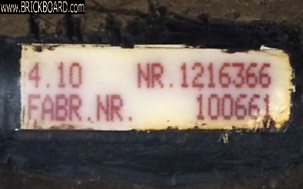 Volvo 900 -- 940GLE Diff label