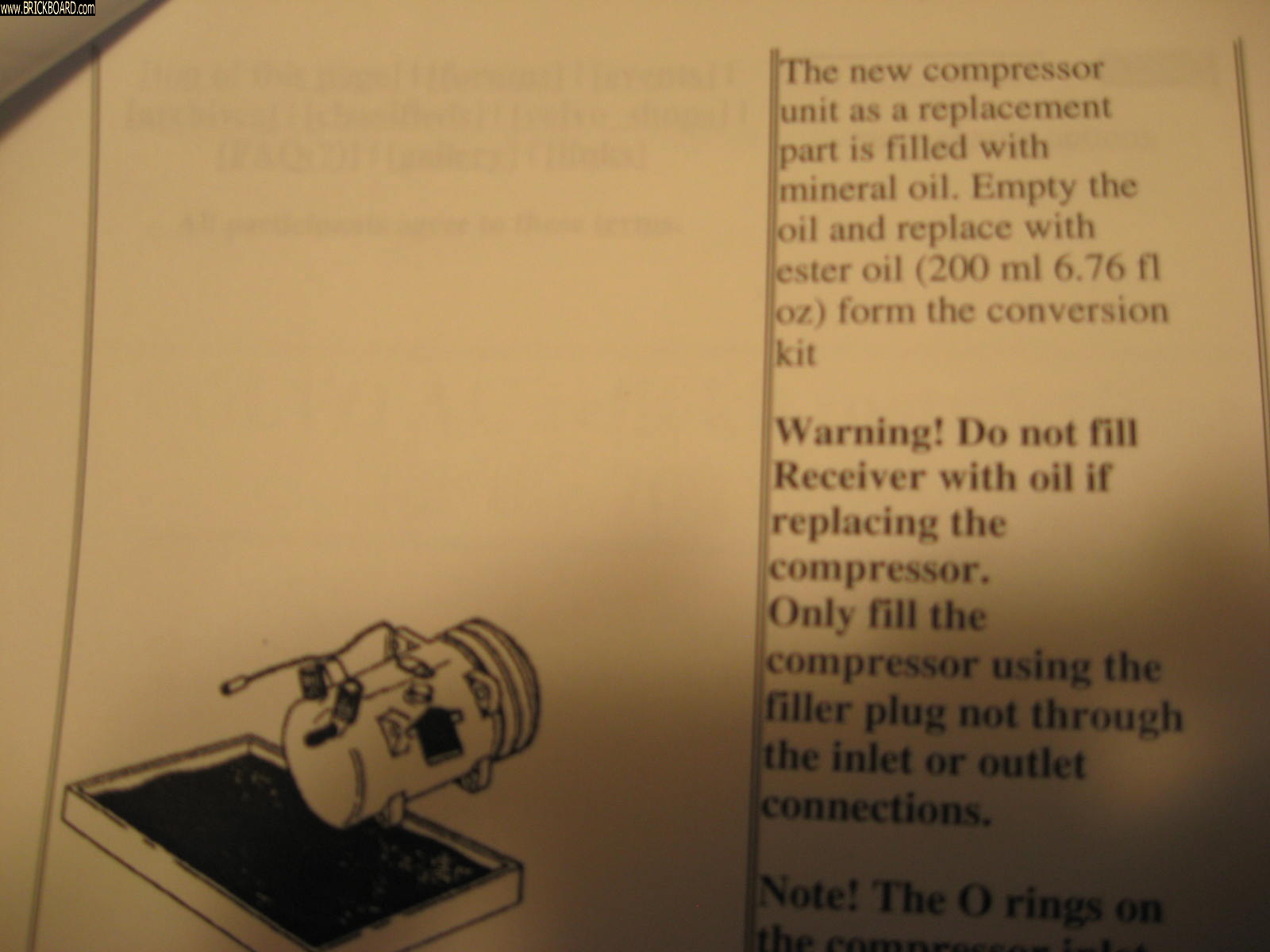 Volvo 900 -- 1994 940 Compressor