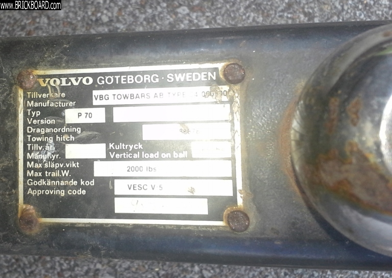 Volvo 700 -- Volvo OEM Draw-Bar