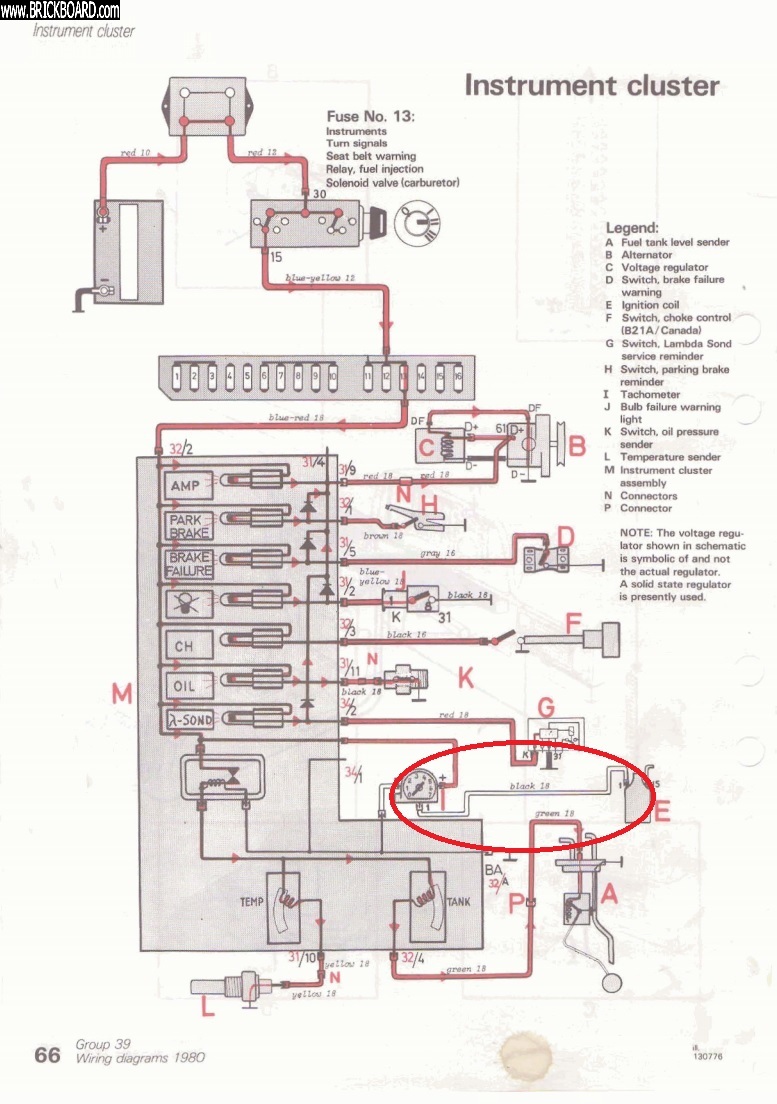 Volvo 200 -- 1980 Instrument cluster