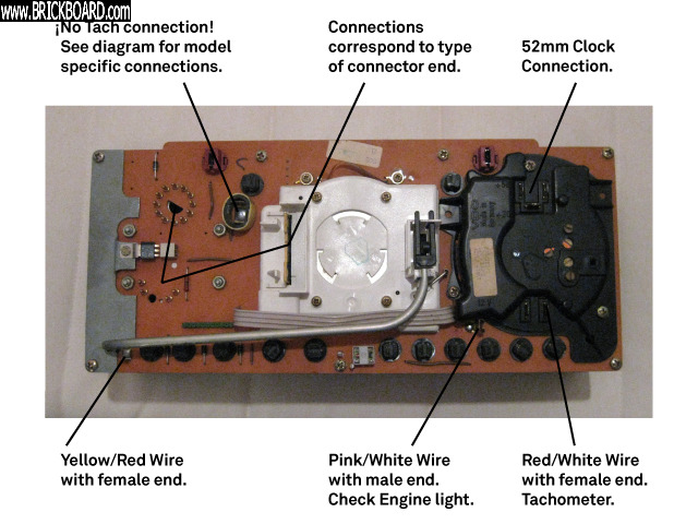 Volvo 200 -- Tachometer Connection Points