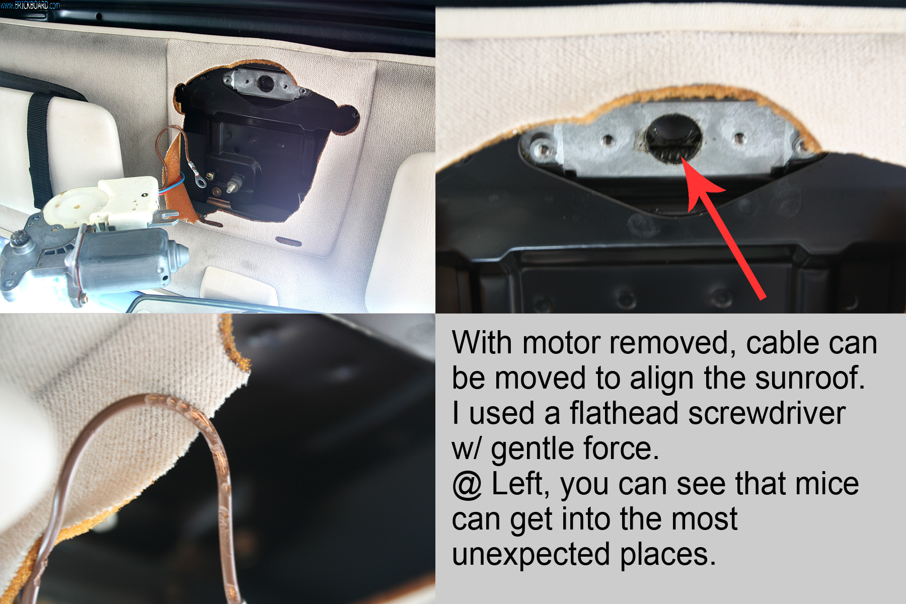 Volvo 900 -- Sunroof Alignment Fix
