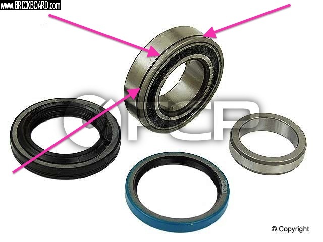 Volvo 200 -- Rear wheel bearing skf from fcp.