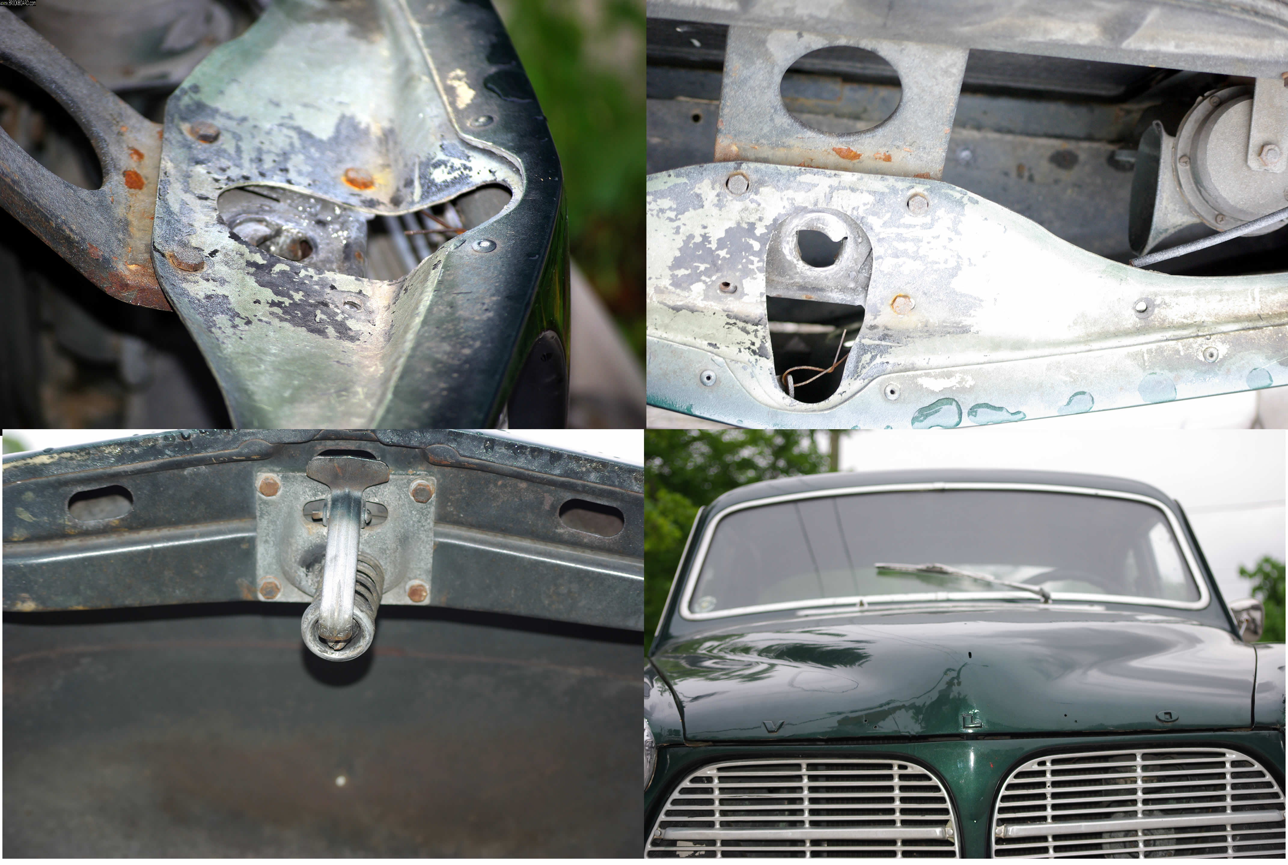 Volvo 120-130 -- 1968 122s Nose hood issues