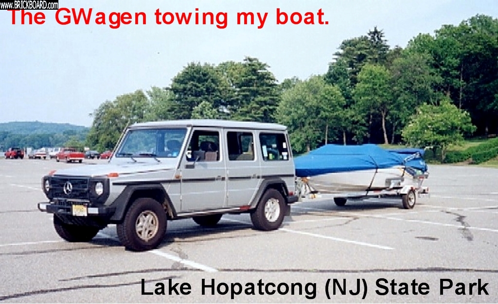 Volvo  -- My old Gwagen towing my boat