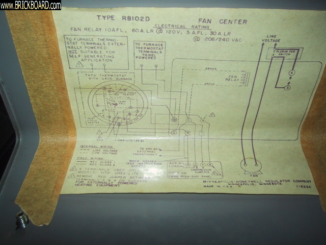 Volvo  -- Honeywell R8102D Fan Center Wiring