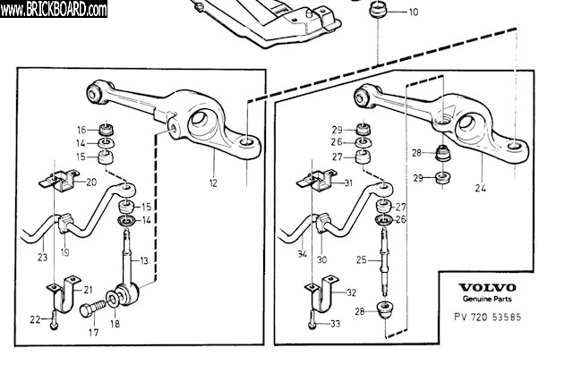 Volvo 700 -- Front suspension 740