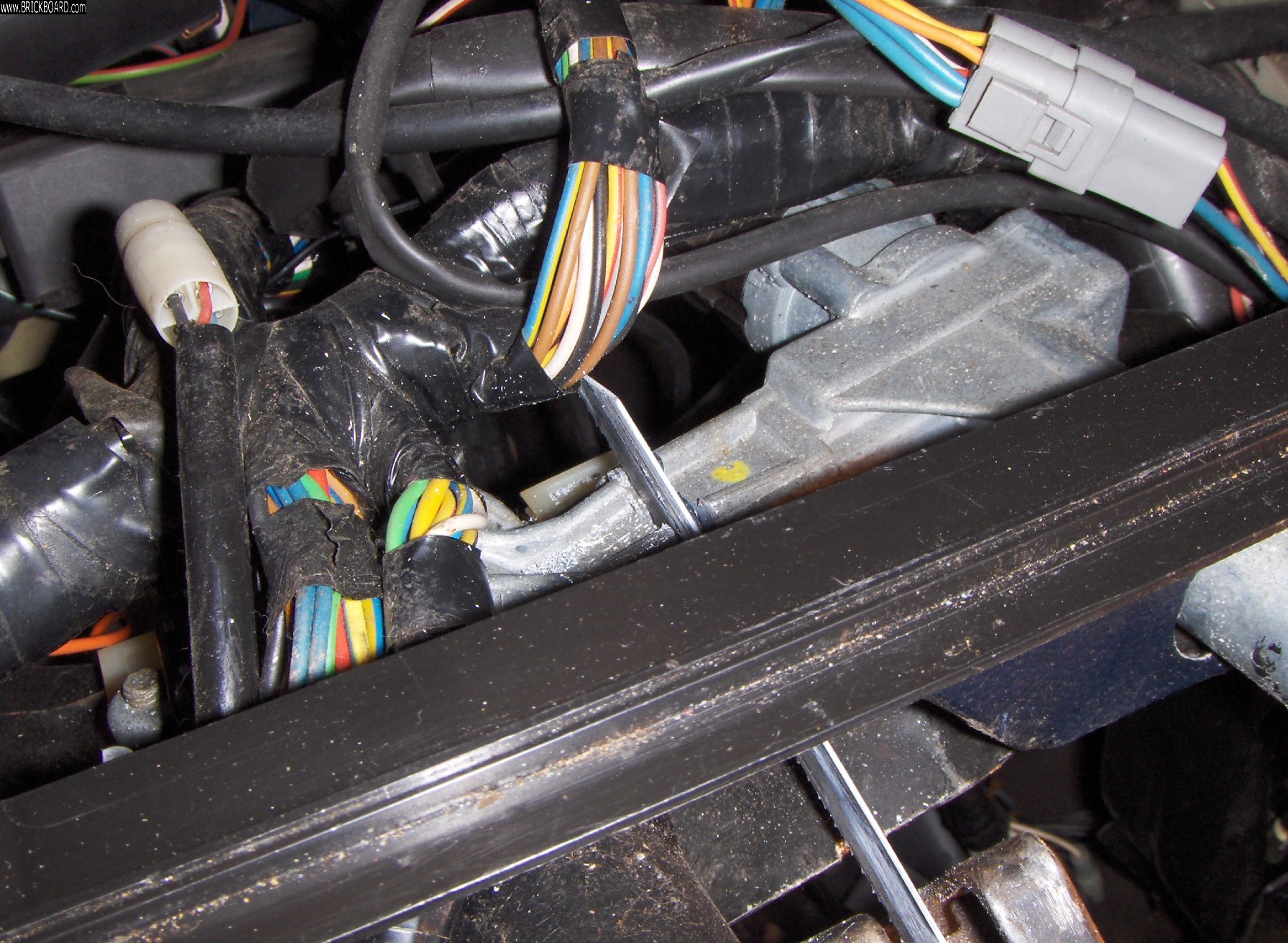 Volvo 200 -- No key - remove steering lock with saw (1 of 3)