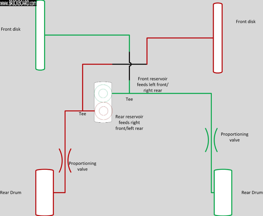 Volvo 120-130 -- Misc brake line routing