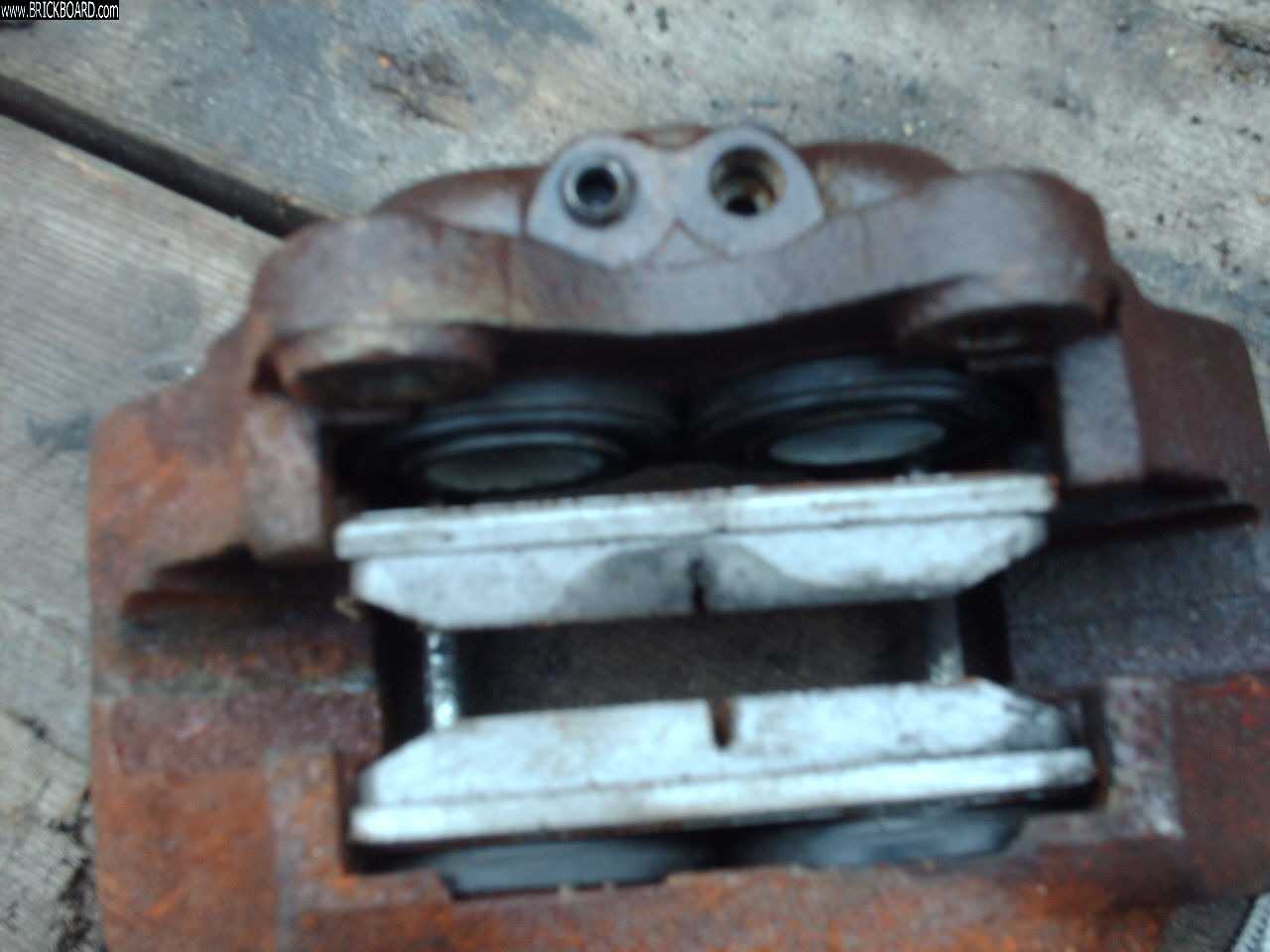 Volvo  -- non abs caliper used for abs car
