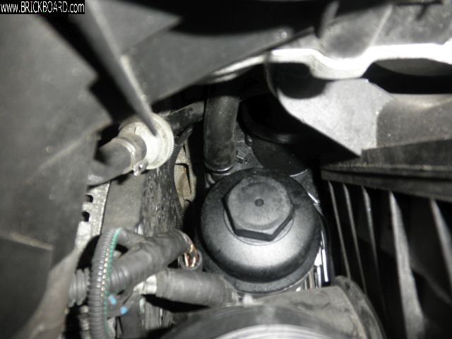 Volvo V50 -- Extended Warranty 205 - PCV Oil Trap and Vent installed - zip tie