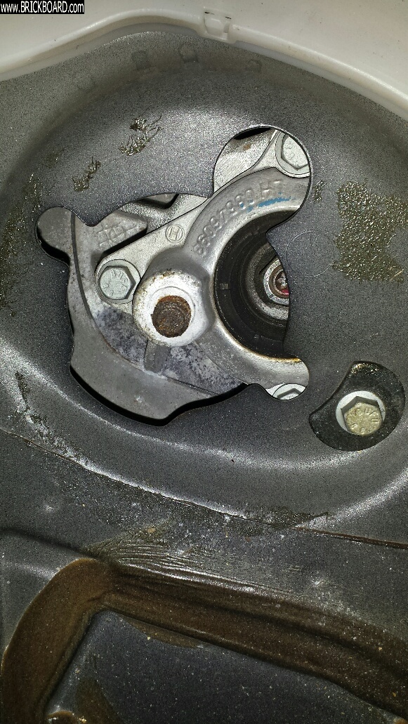 Volvo S60 -- top of rear shock