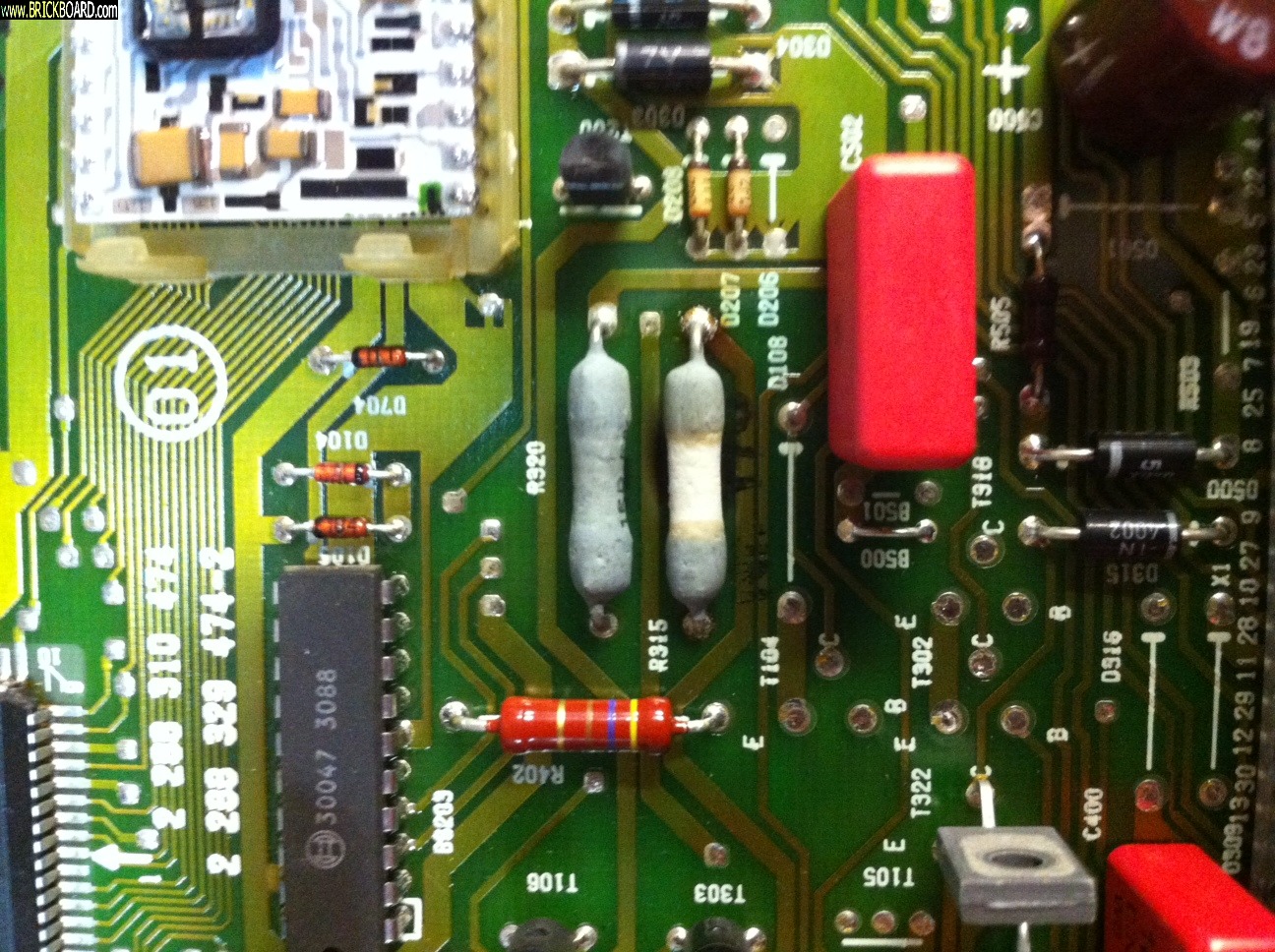 Volvo  -- fried resistors in ECU