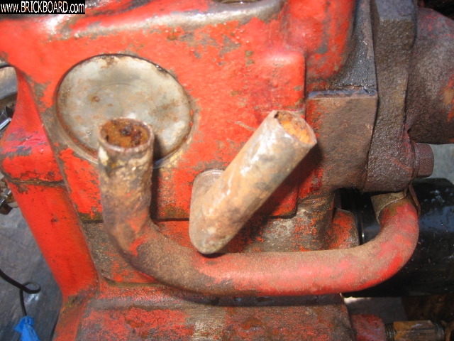 Volvo 120-130 -- volvo 122 b18 head heat water outlet  pipes
