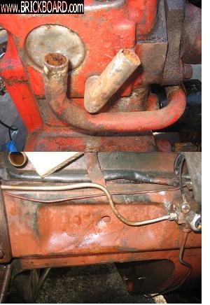 Volvo 120-130 -- b18 water pipe and firewall