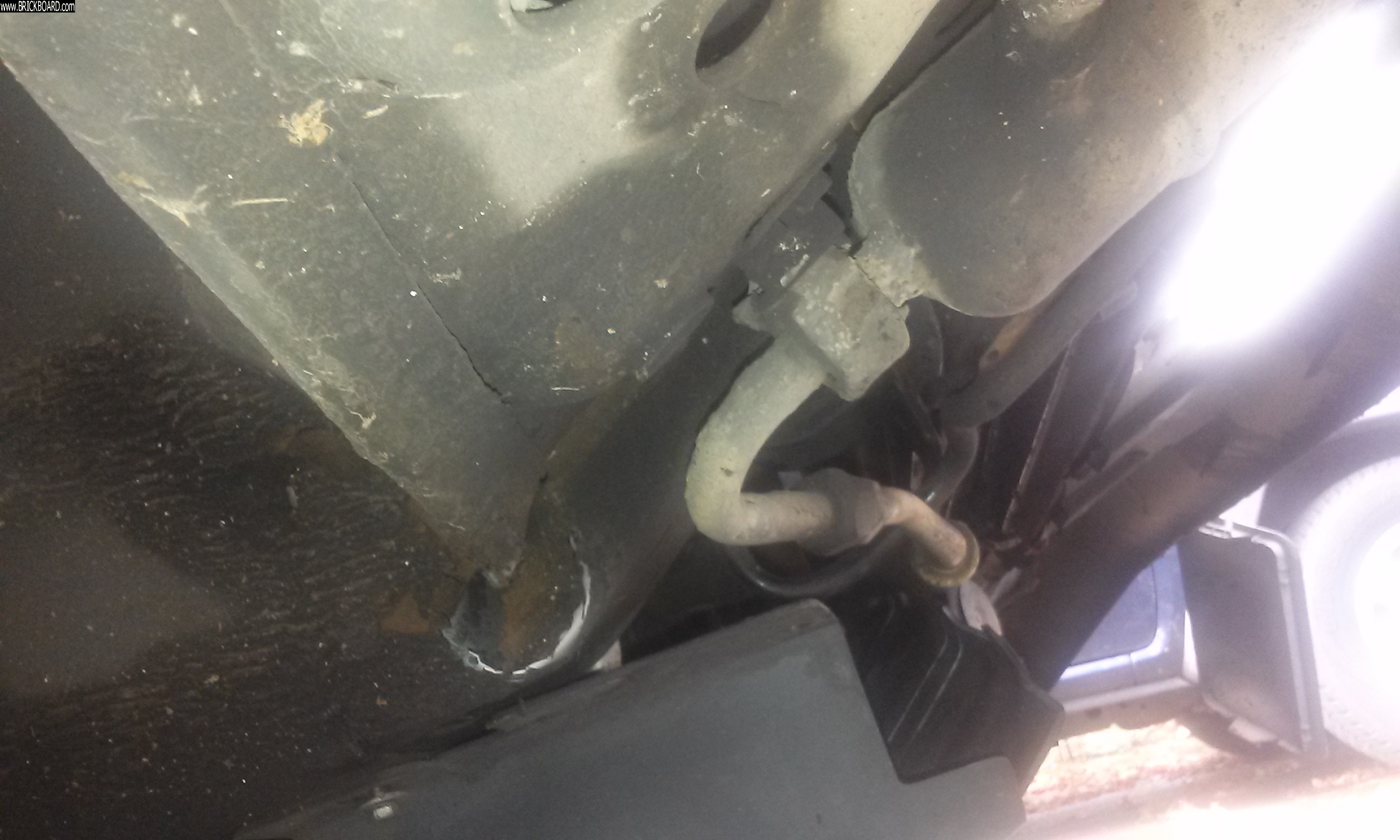 Volvo 700 -- 740 Front end accident vs K-rail 2