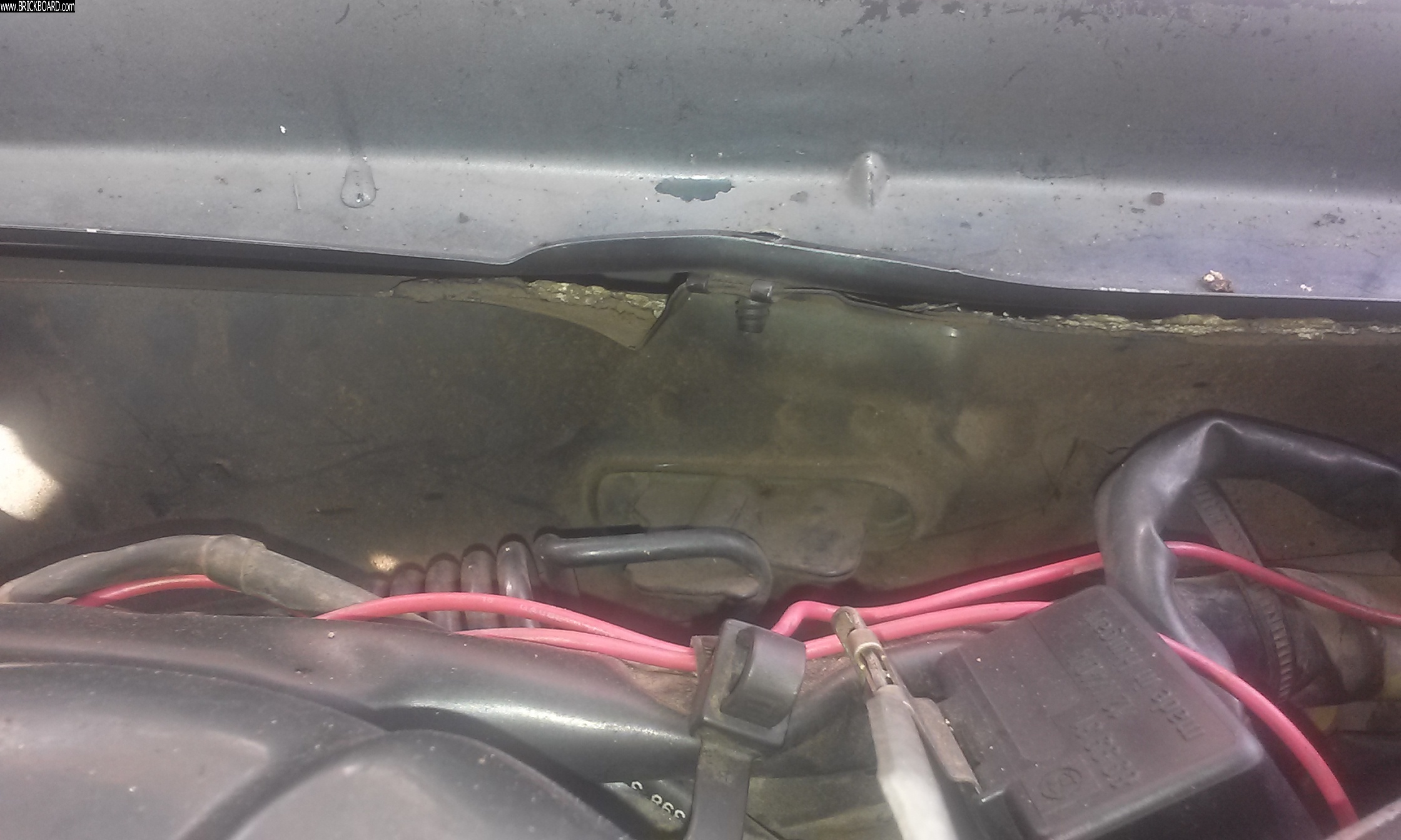 Volvo 700 -- 740 Front end accident vs K-rail 4