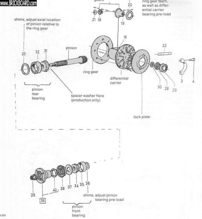Volvo  -- 240 rear axle pinion