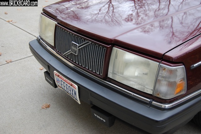 Volvo 200 -- pro 86-93 240 plastic headlight resto before / after