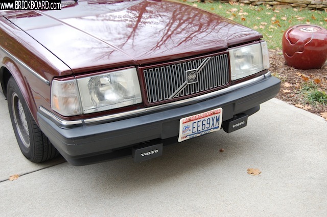 Volvo 200 -- pro 86-93 240 plastic headlight resto before / after