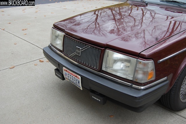 Volvo 200 -- pro 86-93 240 plastic headlight resto before / after