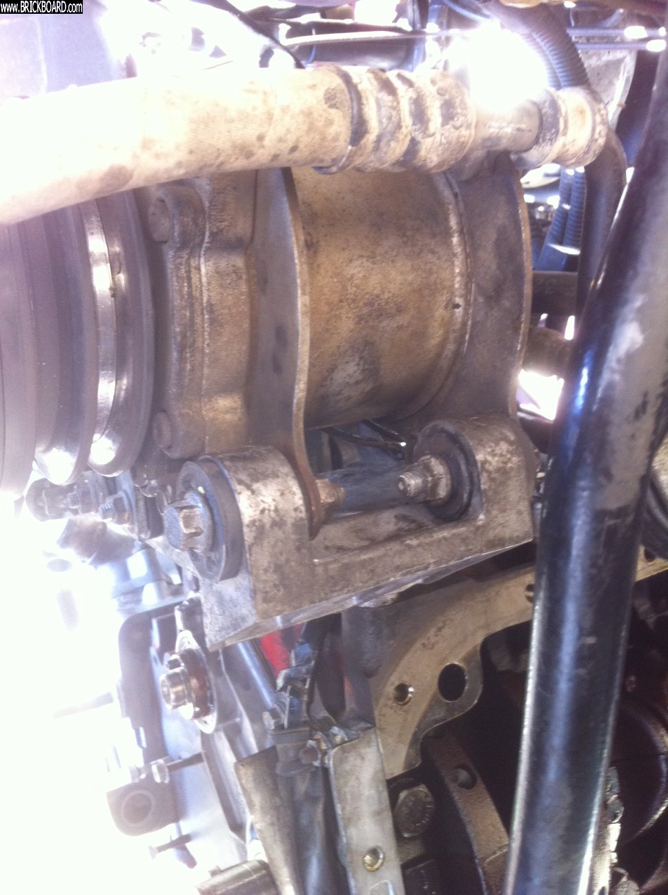 Volvo 200 -- a/c compressor w/ new bushings installed