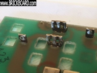 Volvo 850 -- mcc climate control 2 toggles &led's board detail