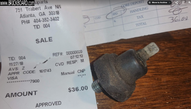 Volvo 200 -- 1985 244 knock sensor